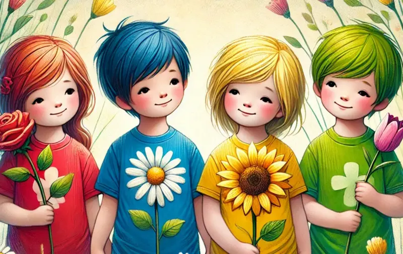 IQ teszt matek nélkül: ki melyik virágot adja, és végül mit kap a négy gyerek anyukája?