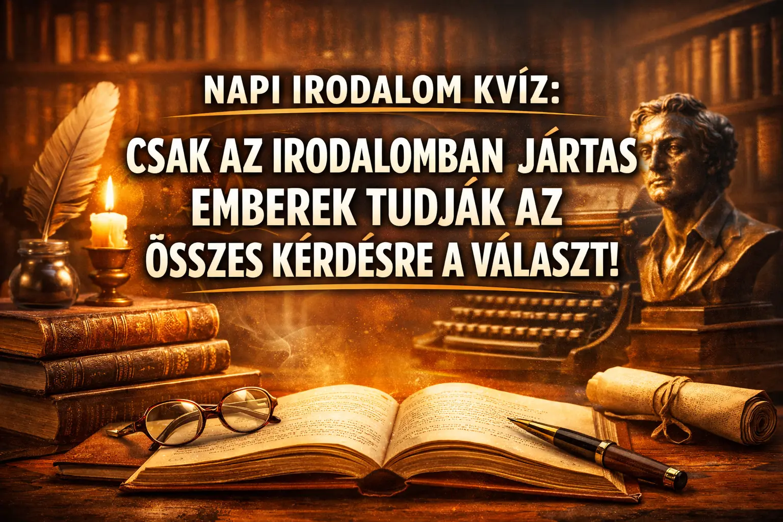 Napi irodalom kvíz: Csak az irodalomban jártas emberek tudják az összes kérdésre a választ!