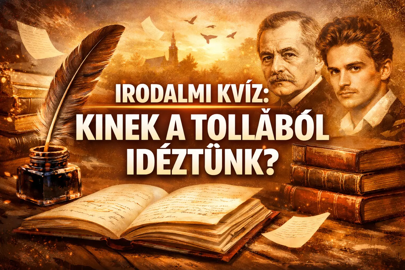 Irodalmi kvíz: Kinek a tollából idéztünk? 5 kérdés, 5 költő. Menni fog?