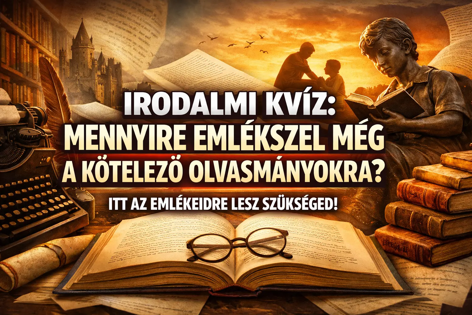 Irodalmi kvíz: Mennyire emlékszel még a kötelező olvasmányokra? Itt az emlékeidre lesz szükséged!