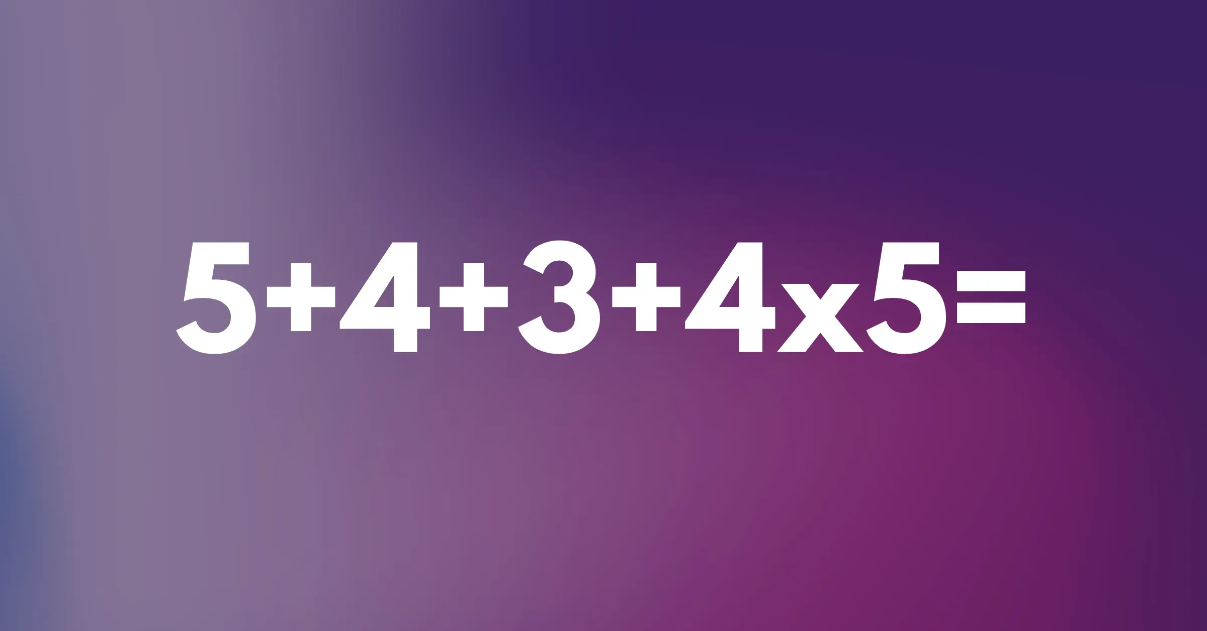 Villám matek kvíz: Csak ki kell számolni. Na de vajon mindegy, mivel kezdünk?