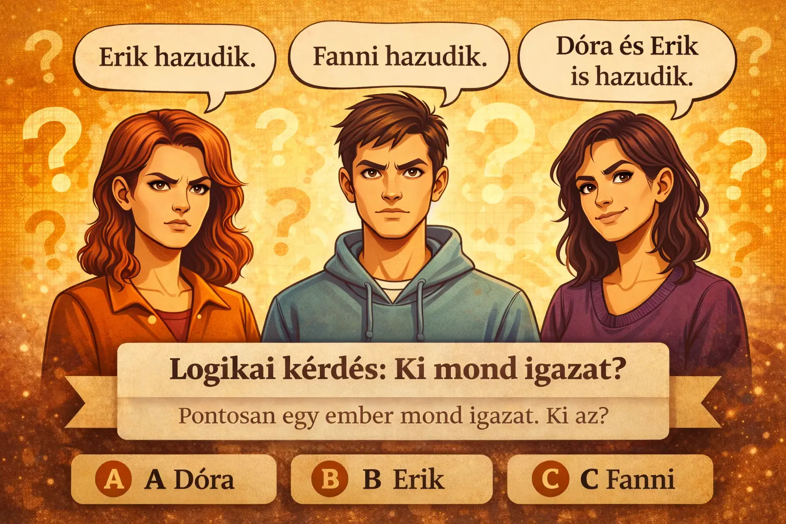 Logikai feladvány: Elég éles az eszed, hogy megold ezt a feladatot?